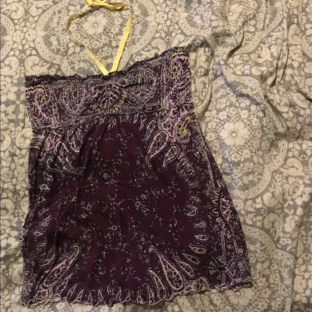 Free people tube top halter top